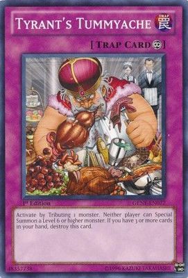 Tyrant&#39;s Tummyache - GENF-EN077 - Common 1st Edition Generation Force 1st Edition Singles