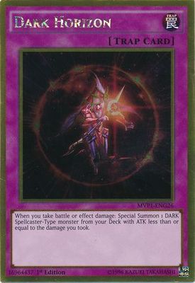 Dark Horizon - MVP1-ENG26 - Gold Rare 1st Edition The Dark Side of Dimensions Movie Pack: Gold Edition 1st Ed Singles