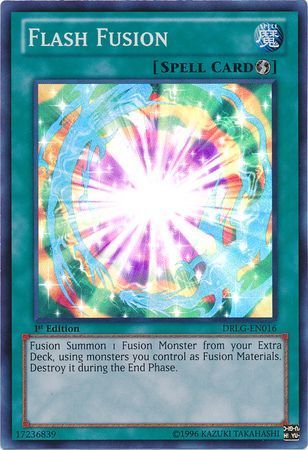 Flash Fusion - DRLG-EN016 - Super Rare 1st Edition Dragons of Legend 1st Edition Singles