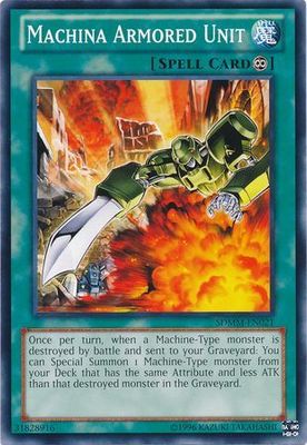 Machina Armored Unit - SDMM-EN021 - Common Unlimited Structure Deck: Machina Mayhem Unlimited Singles
