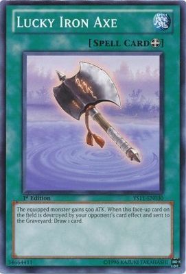 Lucky Iron Axe - YS11-EN030 - Common 1st Edition Starter Deck: Dawn of the Xyz 1st Edition Singles