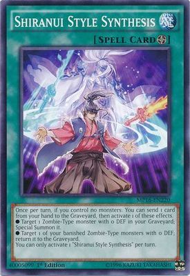 Shiranui Style Synthesis - MP16-EN220 - Common 1st Edition Yu-Gi-Oh! 2016 Mega-Tins 1st Edition Singles