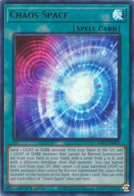 Chaos Space - RA01-EN065 - Ultra Rare 25th Anniversary Rarity Collection Singles