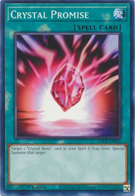 Crystal Promise - SDCB-EN023 - Common 1st Edition Legend of the Crystal Beasts 1st Edition Singles
