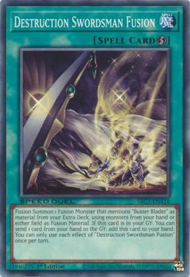 Destruction Swordsman Fusion - SBC1-ENA16 - Common 1st Edition Speed Duel: Streets of Battle City Singles