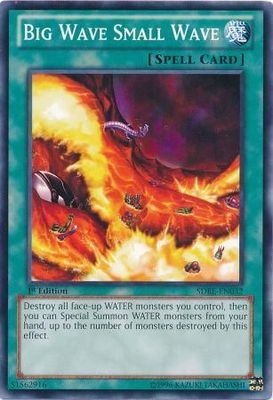 Big Wave Small Wave - SDRE-EN032 - Common 1st Edition Structure Deck: Realm of the Sea Emperor 1st Edition Singles