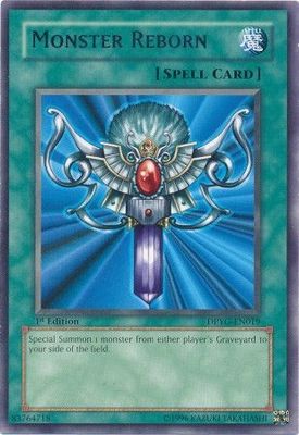 Monster Reborn - DPYG-EN019 - Rare 1st Edition Duelist Pack: Yugi 1st Edition Singles