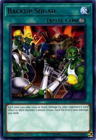 Backup Squad - MP18-EN145 - Rare 1st Edition 2018 Mega-Tins Singles (espanol)