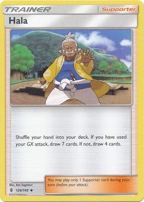 Hala - 126/145 - Uncommon Sun &amp; Moon: Guardians Rising Singles