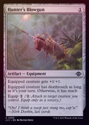 Hunter&#39;s Blowgun 0255 - Foil The Lost Caverns of Ixalan Foil Singles