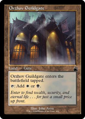 Orzhov Guildgate Retro Frame 0406 - Foil Ravnica Remastered Collector Booster Foil Singles