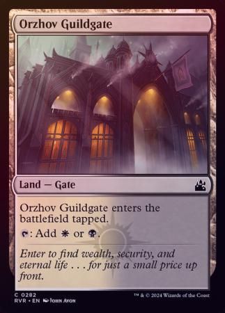 Orzhov Guildgate 0282 - Foil Ravnica Remastered Foil Singles
