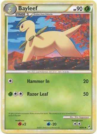 Bayleef - 40/95 - Uncommon Call of Legends Singles