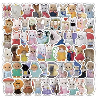 SH Paquete de 100 Stikers Sylvanian Families Ternurines