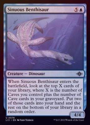 Sinuous Benthisaur 0076 - Foil The Lost Caverns of Ixalan Foil Singles