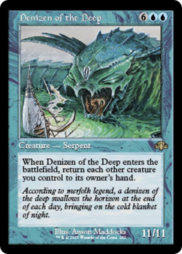 Denizen of the Deep 282 - Retro Frame Dominaria Remastered Collector Booster Singles