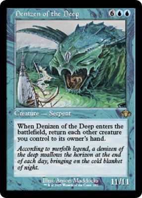 Denizen of the Deep 282 - Retro Frame Dominaria Remastered Collector Booster Singles