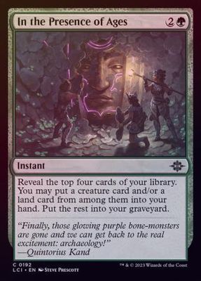 In the Presence of Ages 0192 - Foil The Lost Caverns of Ixalan Foil Singles