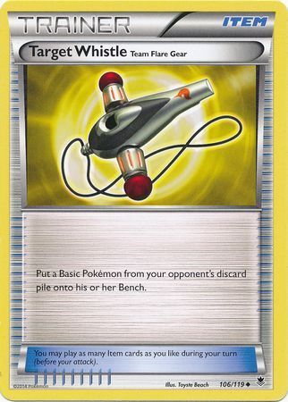 Target Whistle - 106/119 - Uncommon XY: Phantom Forces Singles