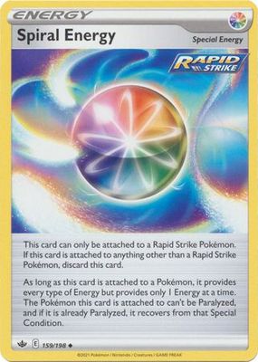 Spiral Energy - 159/198 - Uncommon Sword &amp; Shield: Chilling Reign Singles