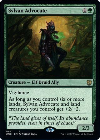 Sylvan Advocate 084 Zendikar Rising Commander Singles