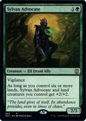 Sylvan Advocate 084 Zendikar Rising Commander Singles