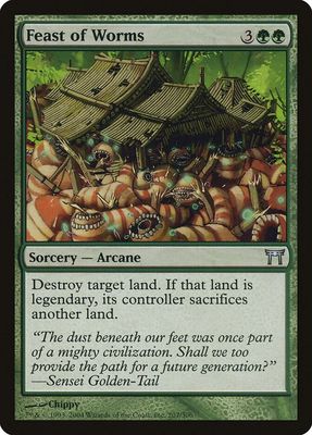 Feast of Worms Champions of Kamigawa Singles (Español)