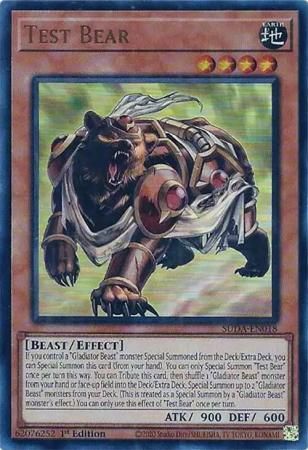 Test Bear - SUDA-EN018 - Ultra Rare 1st Edition Supreme Darkness 1st Edition Singles