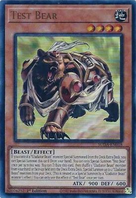 Test Bear - SUDA-EN018 - Ultra Rare 1st Edition Supreme Darkness 1st Edition Singles