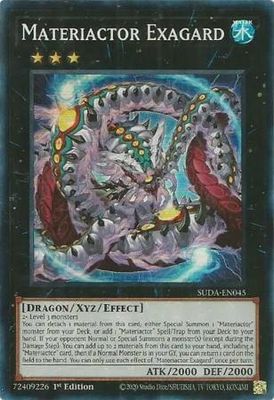Materiactor Exagard - SUDA-EN045 - Super Rare 1st Edition Supreme Darkness 1st Edition Singles *Espanol*