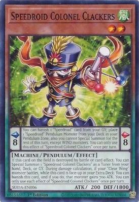 Speedroid Colonel Clackers - SUDA-EN006 - Common 1st Edition Supreme Darkness 1st Edition Singles