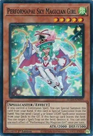 Performapal Sky Magician Girl - SUDA-EN099 - Super Rare 1st Edition Supreme Darkness 1st Edition Singles