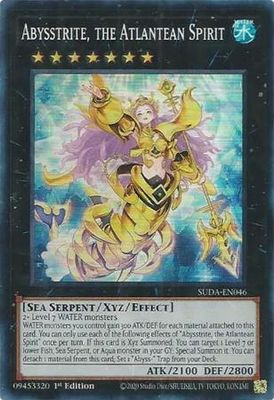 Abysstrite, the Atlantean Spirit - SUDA-EN046 - Super Rare 1st Edition Supreme Darkness 1st Edition Singles *Espanol*