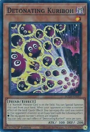 Detonating Kuriboh - SUDA-EN097 - Super Rare 1st Edition Supreme Darkness 1st Edition Singles *Espanol*