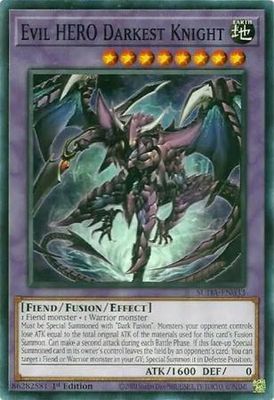 Evil HERO Darkest Knight - SUDA-EN033 - Common 1st Edition Supreme Darkness 1st Edition Singles (espanol)