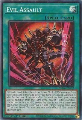 Evil Assault - SUDA-EN052 - Super Rare 1st Edition Supreme Darkness 1st Edition Singles *Espanol*
