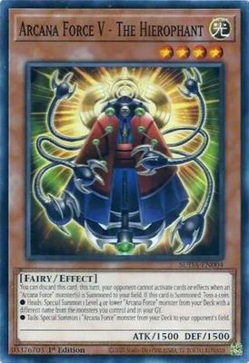 Arcana Force V - The Hierophant - SUDA-EN004 - Common 1st Edition Supreme Darkness 1st Edition Singles
