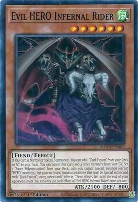 Evil HERO Infernal Rider - SUDA-EN003 - Common 1st Edition Supreme Darkness 1st Edition Singles