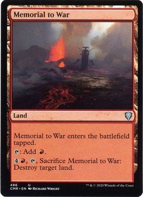 Memorial to War 486 Commander Legends Commander Deck Singles