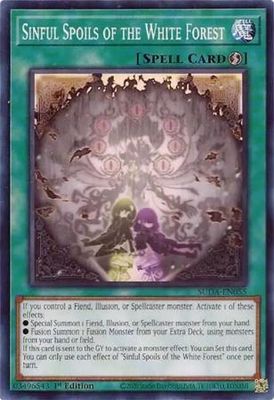 Sinful Spoils of the White Forest - SUDA-EN055 - Common 1st Edition Supreme Darkness 1st Edition Singles
