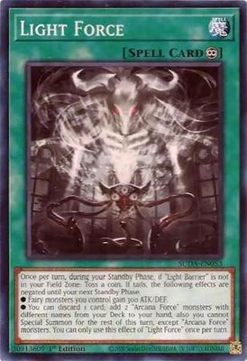 Light Force - SUDA-EN053 - Common 1st Edition Supreme Darkness 1st Edition Singles (espanol)