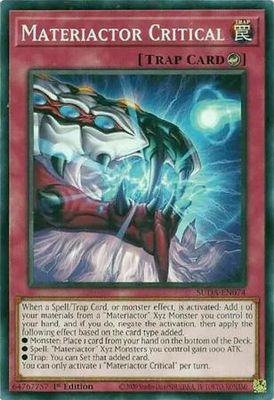 Materiactor Critical - SUDA-EN074 - Common 1st Edition Supreme Darkness 1st Edition Singles (espanol)