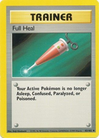 Full Heal - 82/102 - Uncommon Unlimited Base Set Unlimited Singles