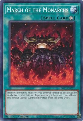 March of the Monarchs - EGS1-EN027 - Common 1st Edition Egyptian God Deck: Silfer the Sky Dragon 1st Edition Singles (espanol)
