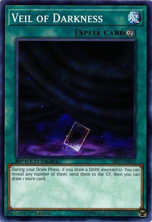 Veil of Darkness - SBLS-EN023 - Common 1st Edition Speed Duel: Arena of Lost Souls Singles