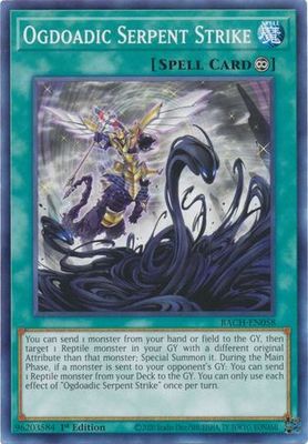 Ogdoadic Serpent Strike - BACH-EN058 - Common 1st Edition Battle of Chaos 1st Edition Singles (espanol)