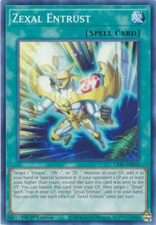 Zexal Entrust - LIOV-EN052 - Common 1st Edition Lightning Overdrive: LIOV 1st Edition Singles (espanol)