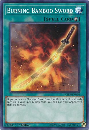 Burning Bamboo Sword - CIBR-EN066 - Common 1st Edition Circuit Break 1st Edition Singles (espanol)