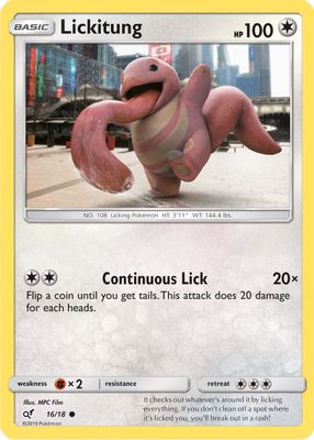 Lickitung (Holo Common) - Detective Pikachu (DEP) Detective Pikachu