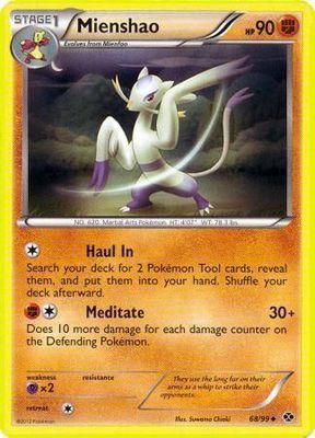 Mienshao - 68/99 - Uncommon Black &amp; White 4: Next Destinies Singles